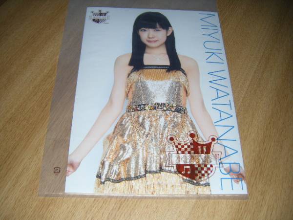 AKB48cafe&shop limitation no. 14.( Akihabara ) Watanabe Miyuki life photograph poster 1 sheets 
