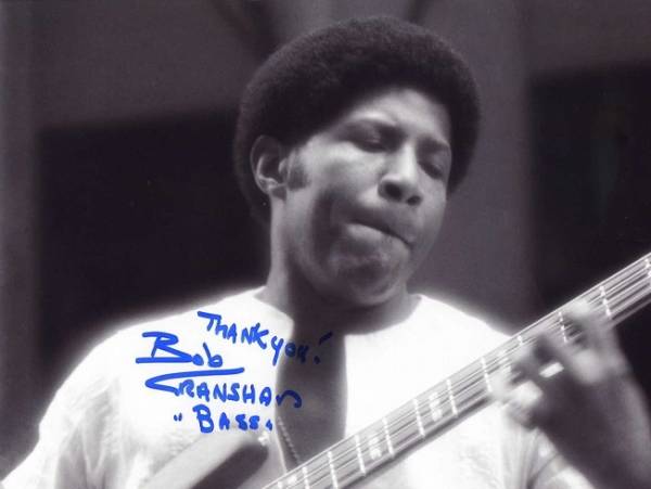 bass 1976年 ボブ・クランショウ Bob Cranshaw サイン フォト_画像2