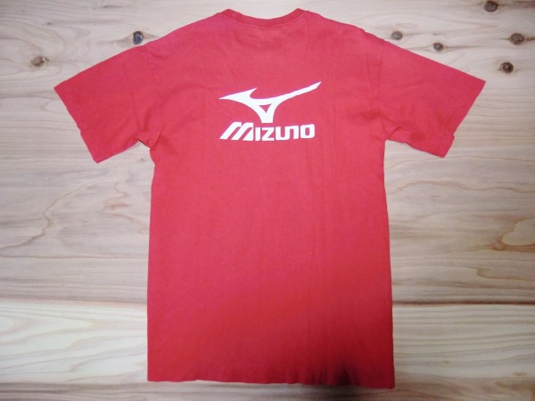80s90s古着 MIZUNO ミズノ ヴィンテージロゴTシャツ sizeS 赤 国産 スポーツブランド 企業_画像2