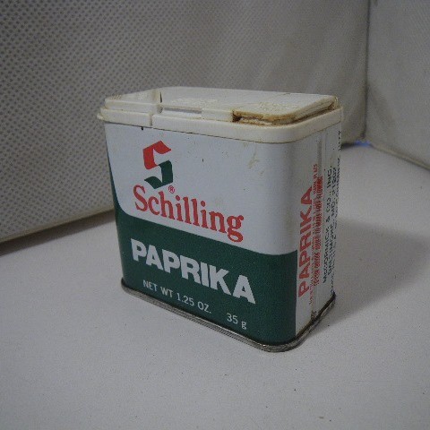 ビンテージ スパイス缶 SCHILLING Paprika d230_画像1