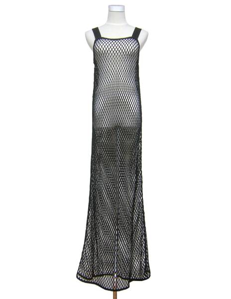 美品　Jean Paul GAULTIER　ジャンポール・ゴルチエ　FEMME　イタリア製　ネットマキシワンピース　ロングドレス