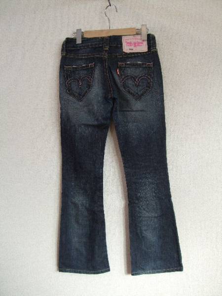 LEVIS906ピンクステッチブーツカットデニム27（USED）112412