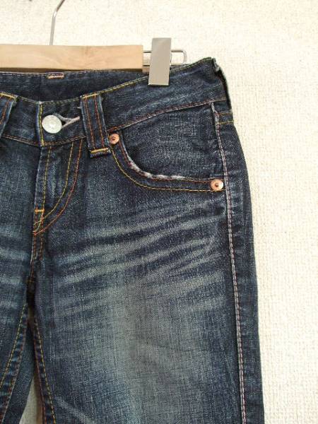 LEVIS906ピンクステッチブーツカットデニム27（USED）112412