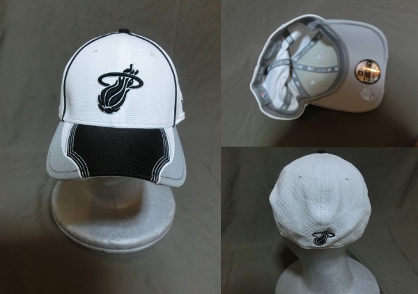 ◆USA購入 ニューエラ【NEWERA】【39THIRTY】 NBAバスケ マイアミヒート【MIAMI HEAT】ロゴ刺繍キャップ 新品未使用品