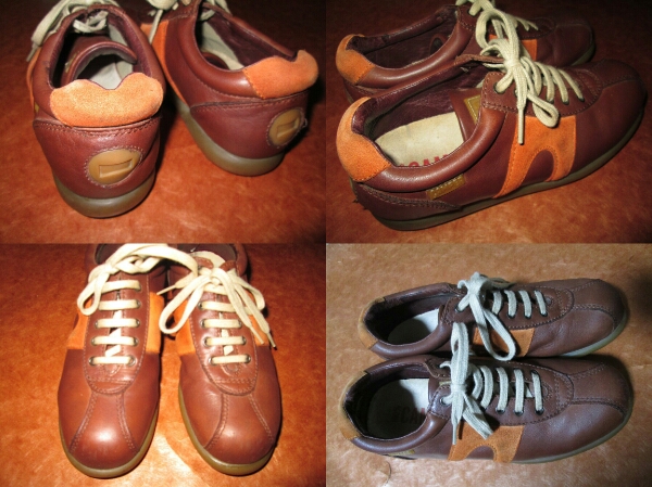 CAMPER / カンペール レザースニーカー　36　ブラウン