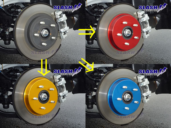 LEGACY レガシィ レガシー?B4 BN9用SLASH.制ドレスアップローターカバー1臺分(Front/Rear)SET■RED/BLUE/GOLDより1色選択