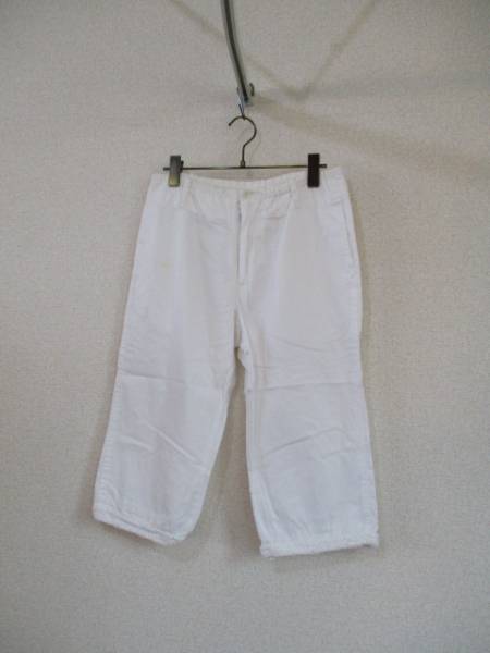KOSUKET SUMURA(zucca)白半端丈パンツ（USED)80615②)