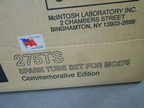 [no- check ]McIntosh 275TS SPARE TUBE SET FOR MC275