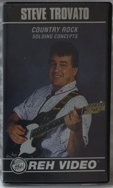 VHS STEVE TROVATO COUNTRY ROCK* guitar .. video [84S