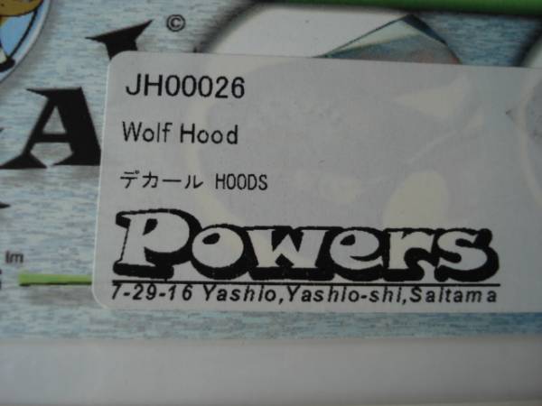 ☆。パワーズ JACKAL Wolf Hood デカール_画像2