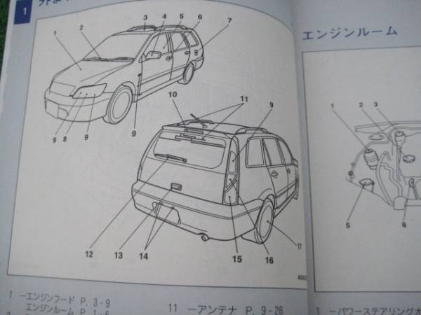 三菱 CS5W ランサー セディアワゴン 取扱説明書 平成12年12月_画像2