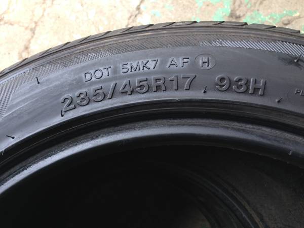 235/45Ｒ17ＨＡＮＫＯＯＫ　ＶＥＮＴＵＳ　ＨＲ－Ⅱ　1本　＃1679_画像2