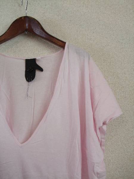 bernhardwillhelm розовый V шея широкий cut and sewn (USED)20714MP