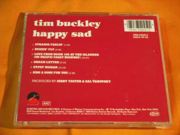 ♪♪♪ ティム・バックリィ TIM BUCKLEY 『 HAPPY SAD 』 輸入盤 ♪♪♪_画像2