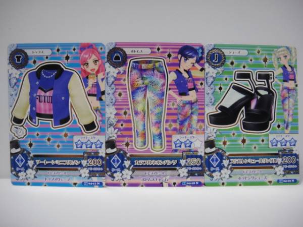 アイカツ２０１４第４弾 ツートーンミニブルゾン等コーデ３枚
