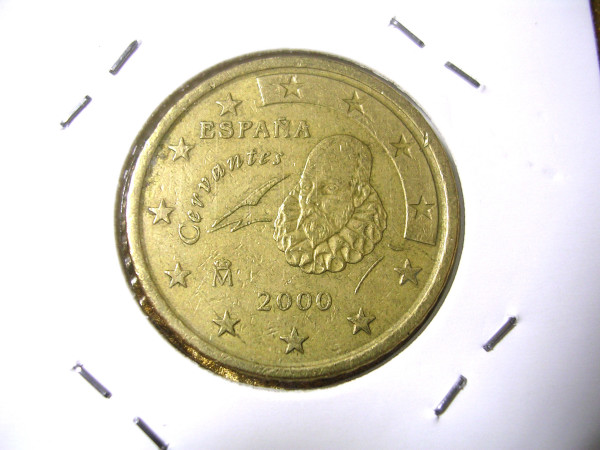 ヤフオク 世界コイン Euro スペイン ユーロ50セント