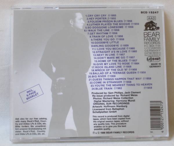 『CD』JOHNNY CASH/UP THROUGH THE YEARS/ ROCKABILLY_画像2