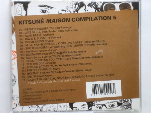 即決○V.A / Kitsune Maison Compilation 5○Digitalism・autoKratz○2,500円以上の落札で送料無料!!_画像2