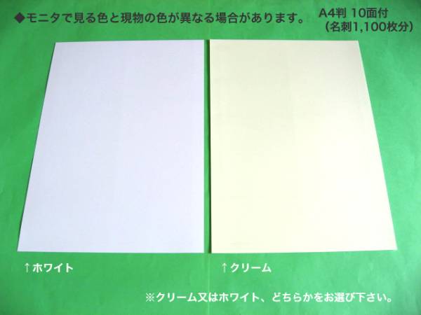 マイクロミシン入り名刺用紙 A4判 10面付／110枚（1100枚）＋箱10個(gè) プリンタ用紙 名刺1000枚 山櫻