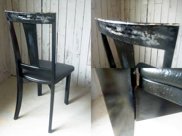 Qd042 木製 チェア カフェ ダイニング 骨董 椅子 シャビー 英国 イギリス ディスプレイ 骨董 古玩_画像2
