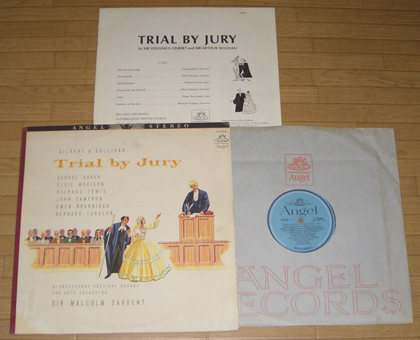 ◆レコード(LP)◆SIR MALCOLM SARGENT[GILBERT&SULLIVAN:Trial by Jury]◆_画像1