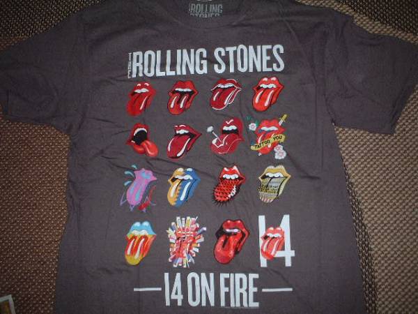 ローリング ストーンズ★14FIRE●東京ドーム　購(gòu)入Ｔシャツ★キースリチャーズ,ミックジャガー. チャーリーワッツ　ロニーウッド　布袋寅泰