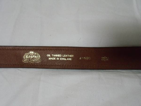MADE IN ENGLAND LEATHER BELT 英國制 イギリス制 ベルト