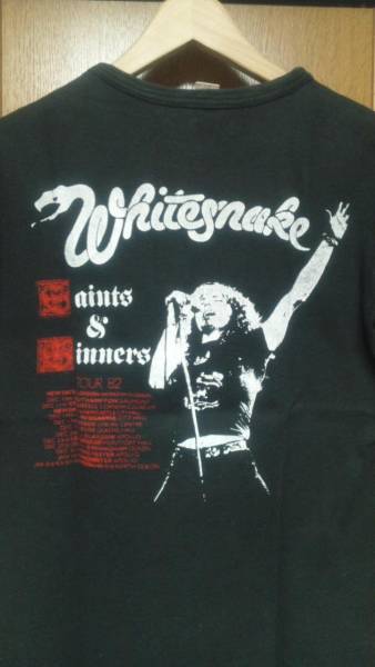 82年Whitesnake UKツアーＴシャツ ホワイトスネイクkiss guns