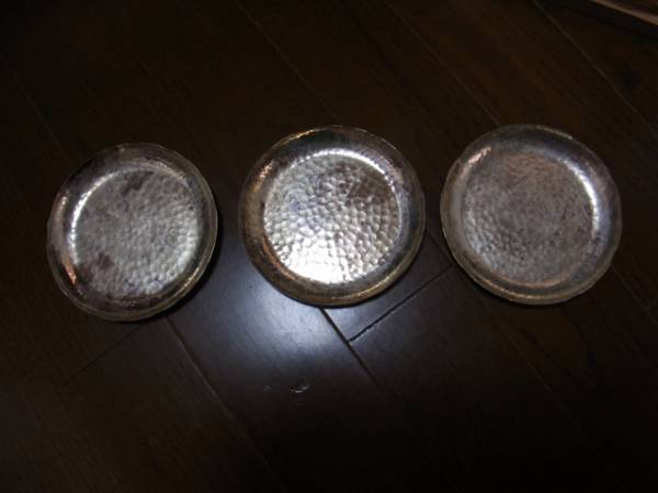 [. old .]. silver plate 3 point set 