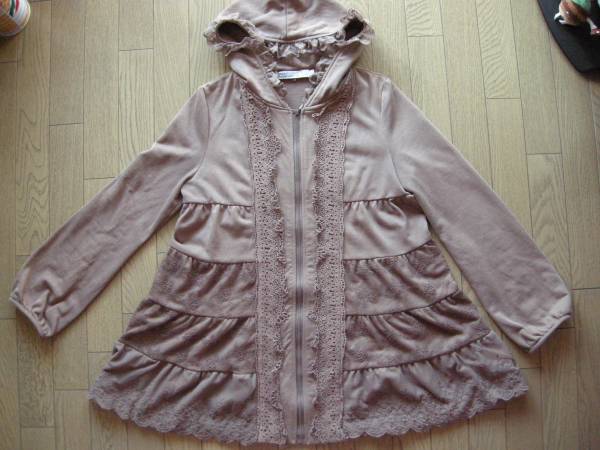 【中古】レース付上著?ジャケット?カーディガン L