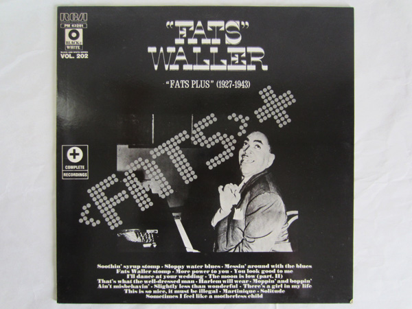 ファッツ?ウォーラーFats Walle＜FATS PLUS＞輸入盤(pán)LP
