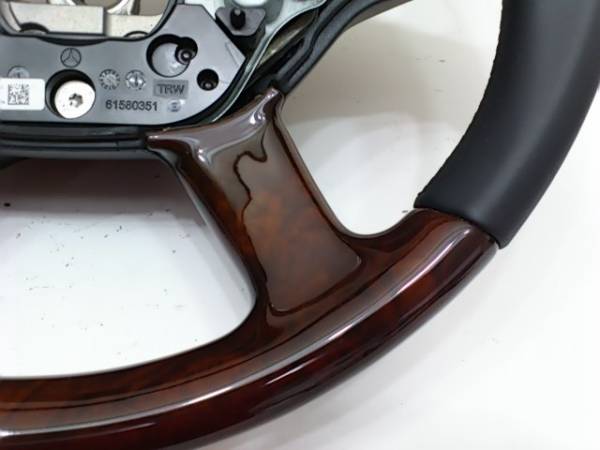  beautiful goods # wood / original leather combination original steering gear #W221.W216.# for previous term.⑦