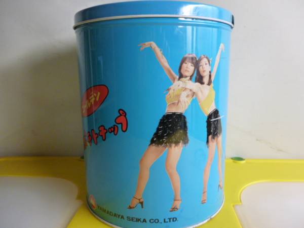 ◆當(dāng)時(shí)物 ピンクレディー ポテトチップ 空き缶 希少 レア 菓子缶
