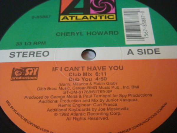 12★CHERYL HOWARD/If I Can't Have You(ガレージハウス)_画像1