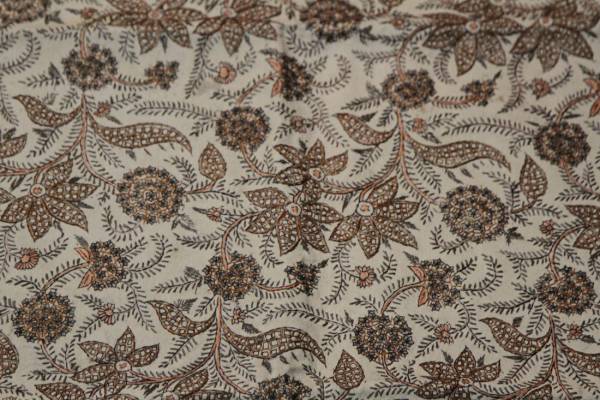 インド　ウールスカーフ　刺繍で花模様　カシミア地方　1890年代_画像2