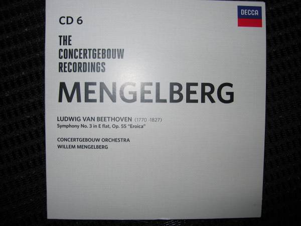 ベートーヴェン：交響曲第3番英雄　メンゲルベルク_画像1