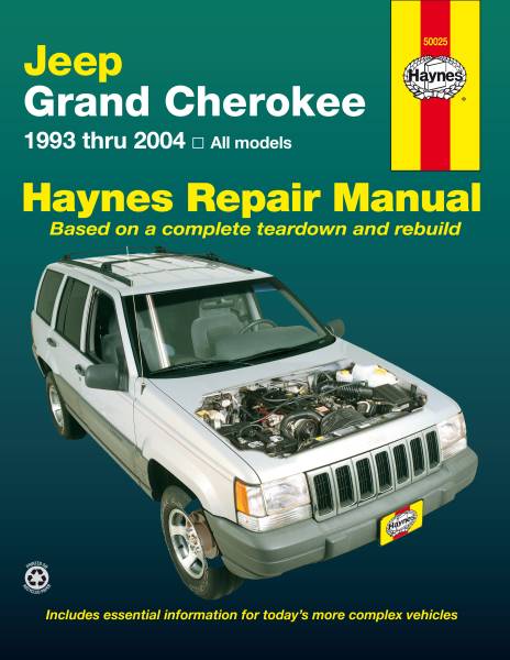 Jeep（ジープ） グランドチェロキー 1993-2004年 英語版 整備解説書_表紙、本文は英語表記、384ページ