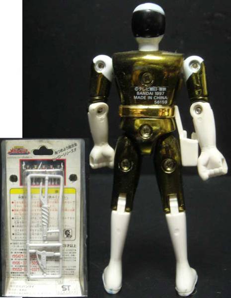 メガレンジャーGD-05/超合金/メガブラック/1997年産備品付★新品