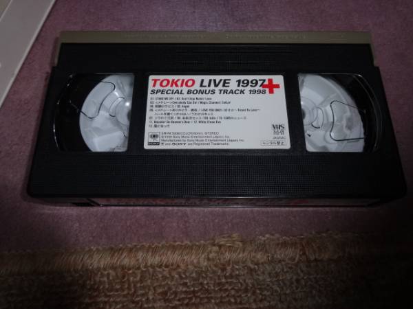 TOKIO「LIVE 1997+SPECIAL BONUS TRACK 1998」VHS長瀬智也城島茂_画像2