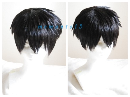 ブラック 黒 耐熱 ショート ウィッグ Free! 七瀬遙 フリー コスプレ衣裝 セット済 七瀬 遙