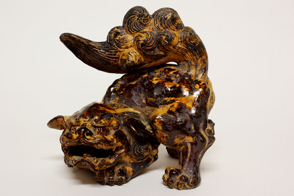 harip 「唐物」 鼈甲釉 獅子香炉（青い日記帳）