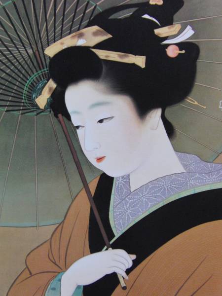 高田誠、【妙高暮色】、希少な額装用画集より、新品額装付、状態良好
