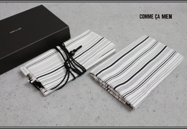  new goods Comme Ca men fine quality stripe .. hand ... set white / yukata and so on 4