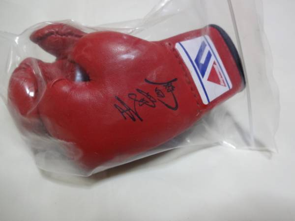  boxing . rice field .. autographed Mini glove 