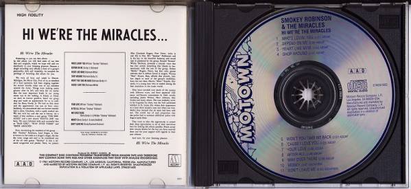 Smokey Robinson & The Miracles / Hi We're The Miracles (CD)_画像2