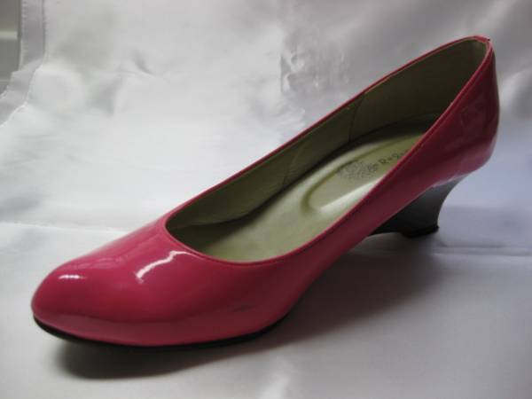 * beautiful goods * made in Japan * soft enamel / Wedge sole pumps *L*