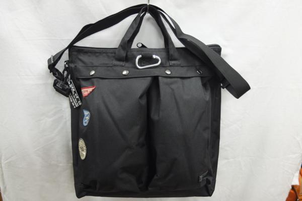  helmet bag type 2way shoulder bag poly- canvas black NEVEREND* new goods cheap!