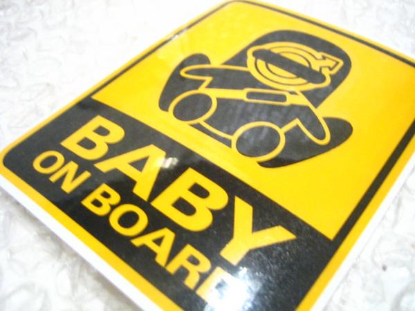 # Volvo * Logo /BABY ON BOARD# baby get into car middle sticker # new goods /VOLVO/