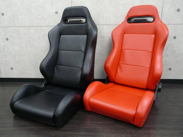  Recaro SRⅢ? type reclining seat leather? RS5 black red 
