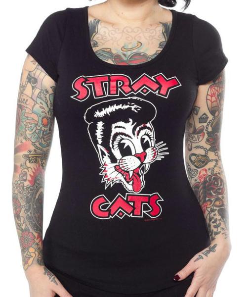  原文:★Stray Cats ストレイキャッツ Tシャツ Ladys-S正規品 ネオロカ